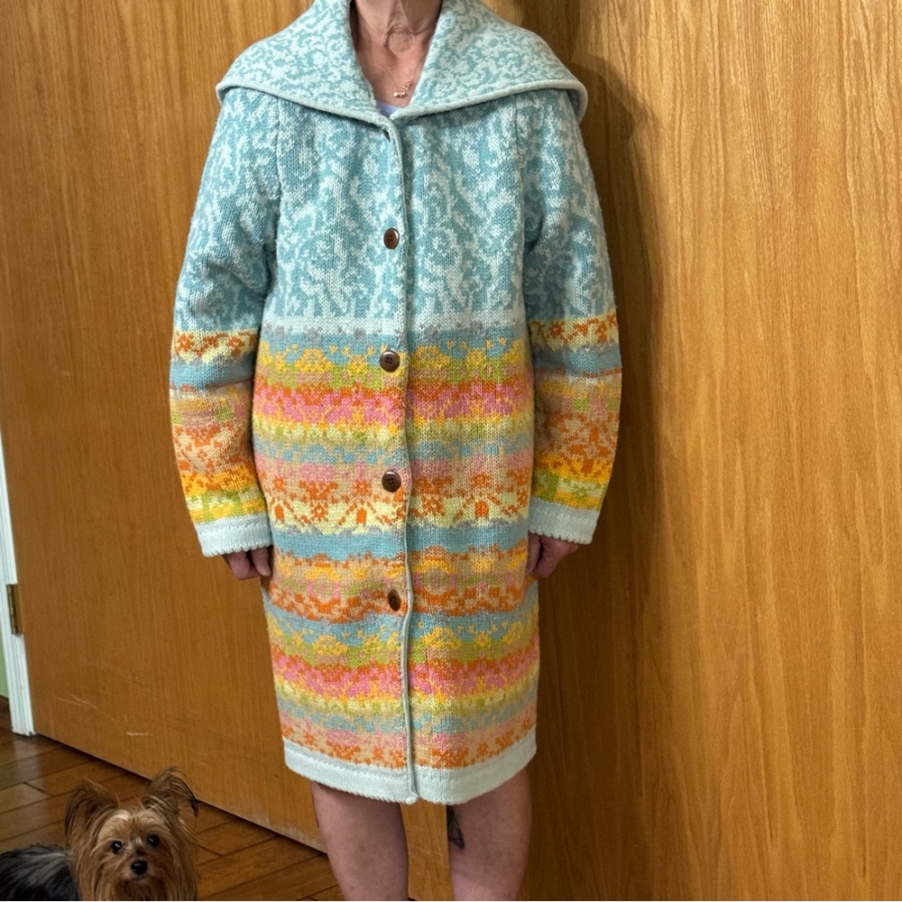 Sundance Multicolored Wide Collared Sweater